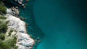 Blue Water and Rocks in the South of Thailand